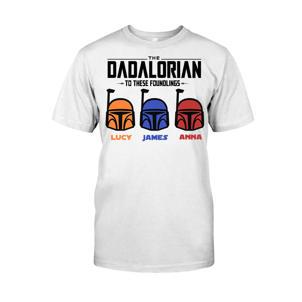 Personalized Dadalorian T-Shirt & Hoodie Gift for Dad | Custom Family Names