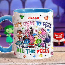 Load image into Gallery viewer, Personalized Ceramic Accent Mug Custom Name Feelings Gift
