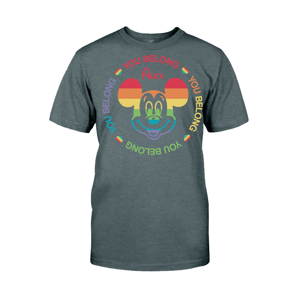 Personalized LGBT Pride T-shirt & Hoodie with Custom Name