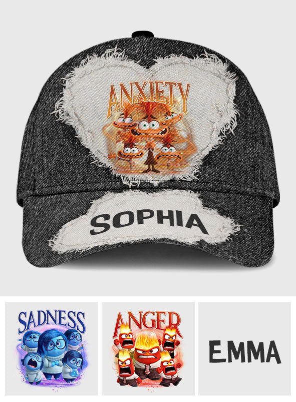Personalized Anxiety Classic Cap Custom Name Gift