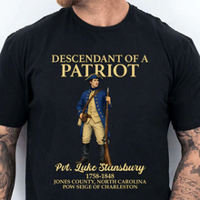 Load image into Gallery viewer, Personalized Comfort Shirt Custom Name Patriots Gift for Dad
