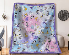 Load image into Gallery viewer, Personalized 100th Anniversary Mouse Blanket Soft Flannel Gift
