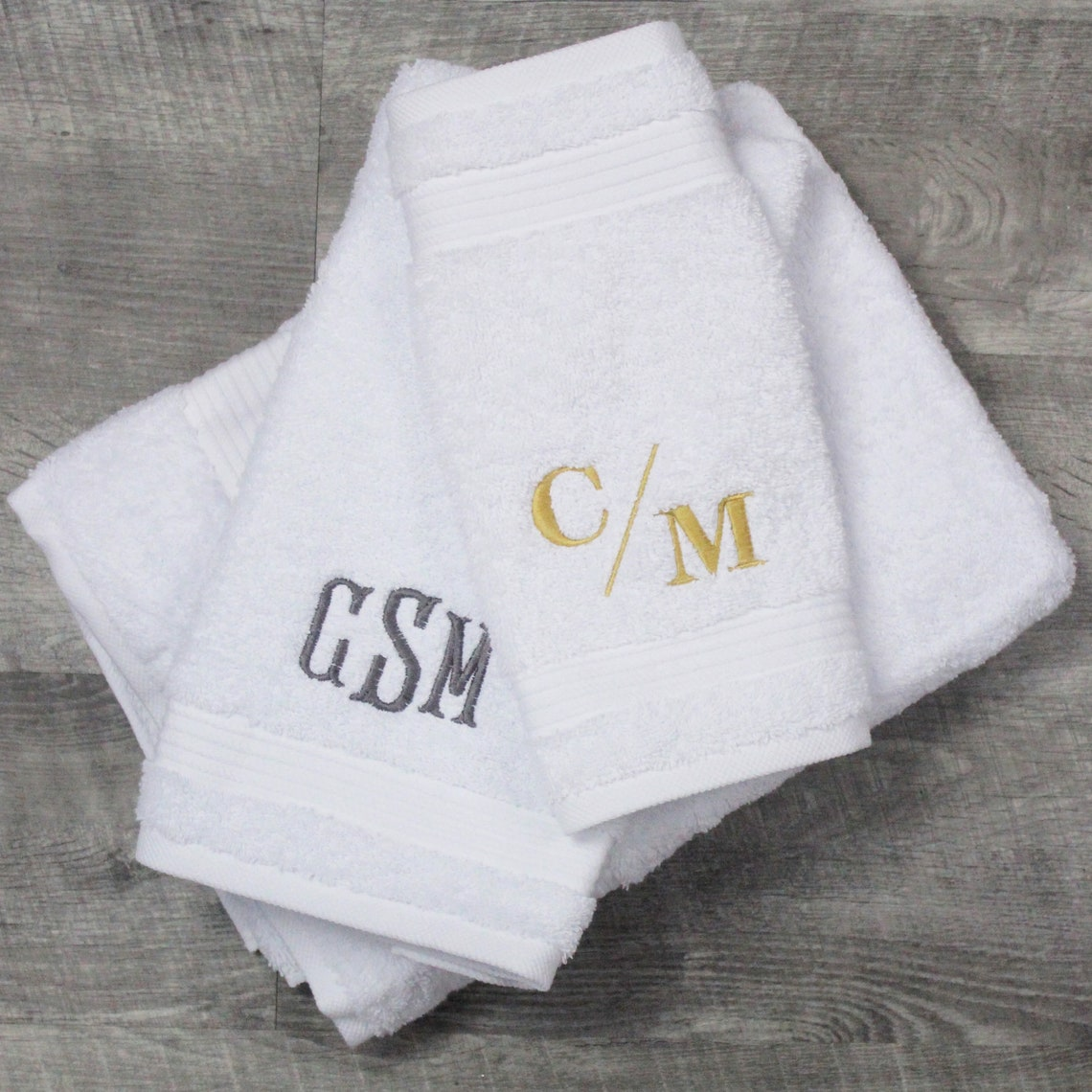 Personalized Family Towel Custom Name Monogram Gift
