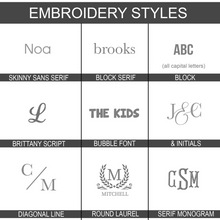 Load image into Gallery viewer, Personalized Family Towel Custom Name Monogram Gift
