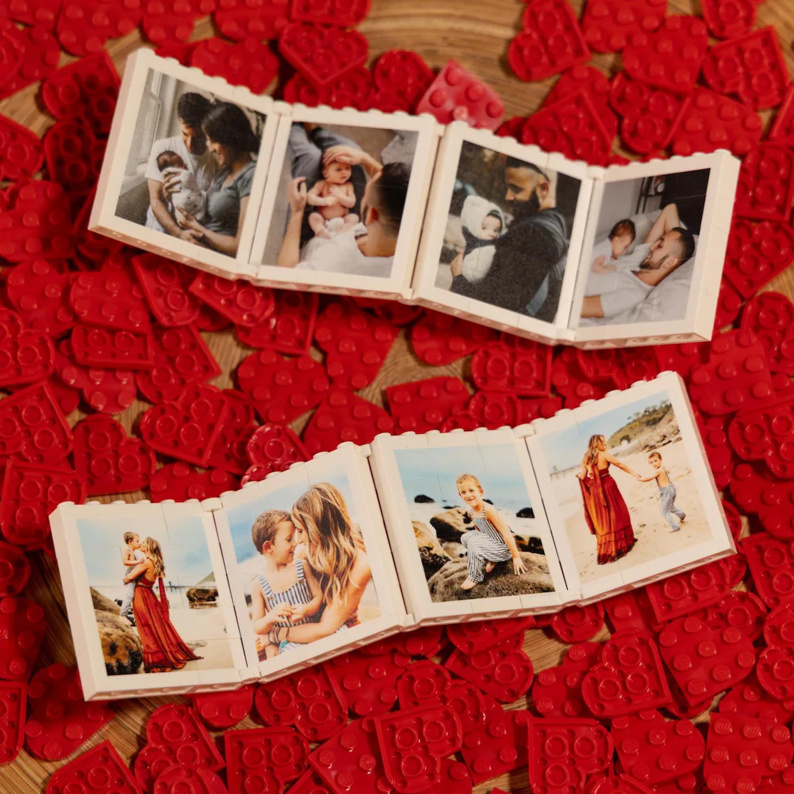 Custom Photo Fold-Out Brick Frame Gift for Dad Father's Day
