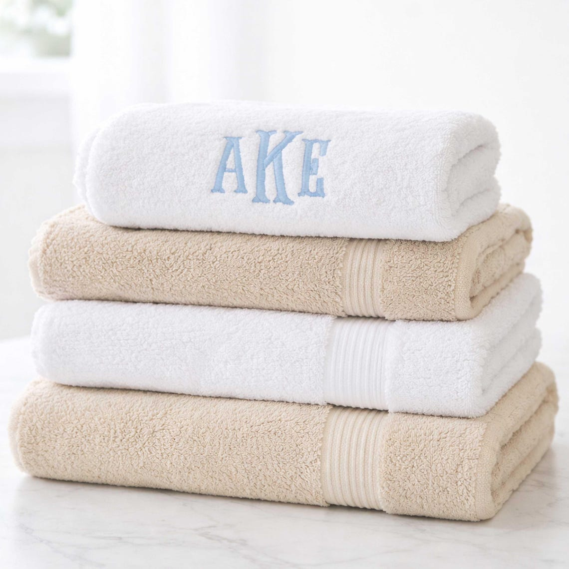 Personalized Family Towel Custom Name Monogram Gift