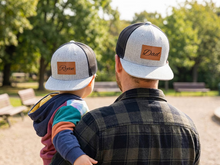 Load image into Gallery viewer, Personalized Father Son Matching Snapback Hats Gift for Dad
