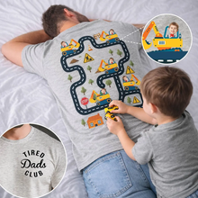 Load image into Gallery viewer, Personalized T-Shirt for Dads Club Custom Kid Photo Gift
