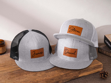 Load image into Gallery viewer, Personalized Father Son Matching Snapback Hats Gift for Dad
