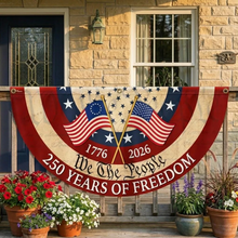 Load image into Gallery viewer, Personalized 250 Years of Freedom Fan Flag Gift for Family
