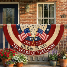 Load image into Gallery viewer, Personalized 250 Years of Freedom Fan Flag Gift for Family
