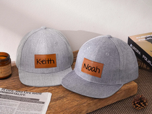 Load image into Gallery viewer, Personalized Father Son Matching Snapback Hats Gift for Dad
