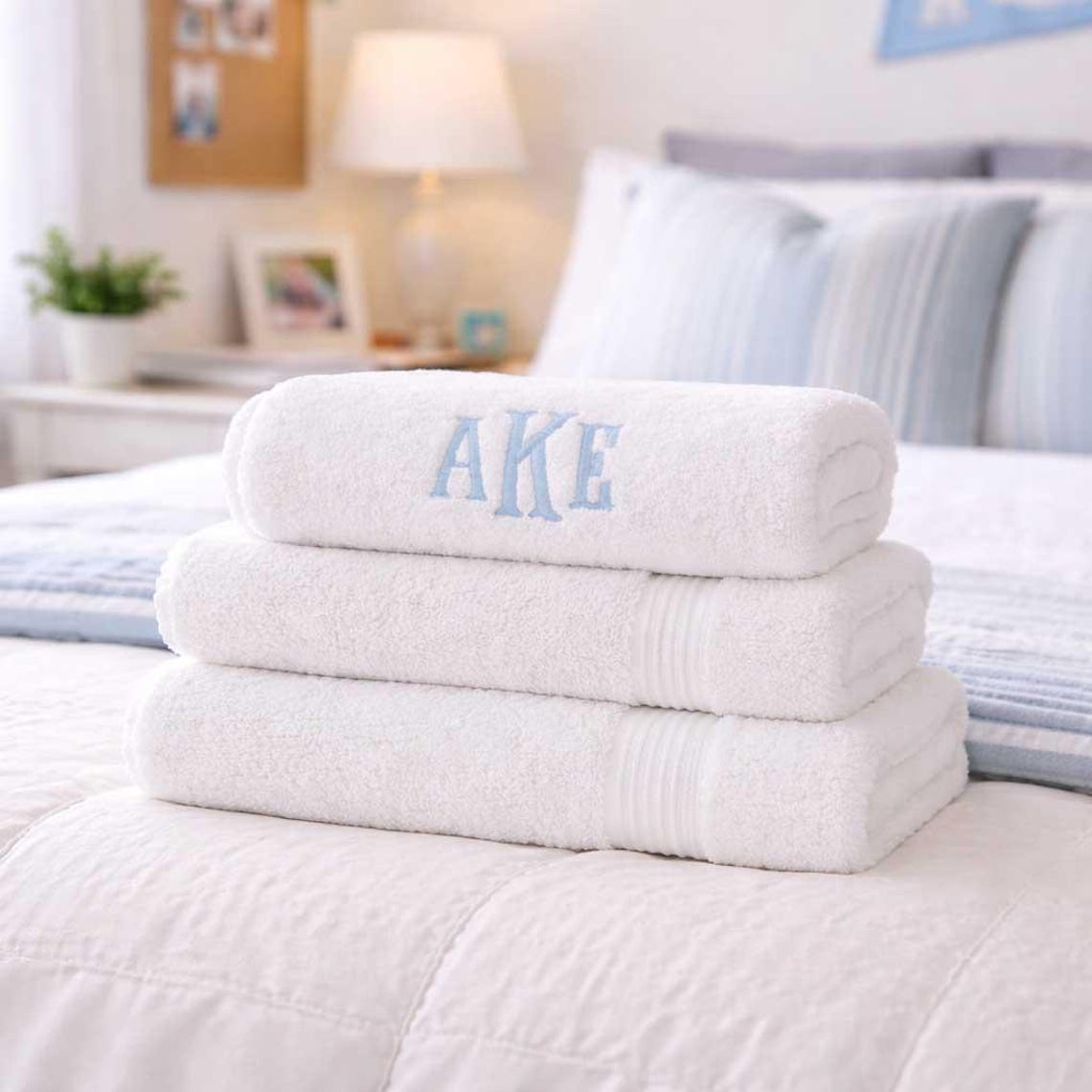 Personalized Family Towel Custom Name Monogram Gift