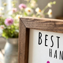 Load image into Gallery viewer, Personalized Handprint Sign Custom Gift for Dad Father's Day
