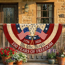 Load image into Gallery viewer, Personalized 250 Years of Freedom Fan Flag Gift for Family
