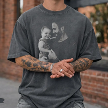 Load image into Gallery viewer, Personalized Photo Comfort Shirt Gift for Dad &amp; Kid
