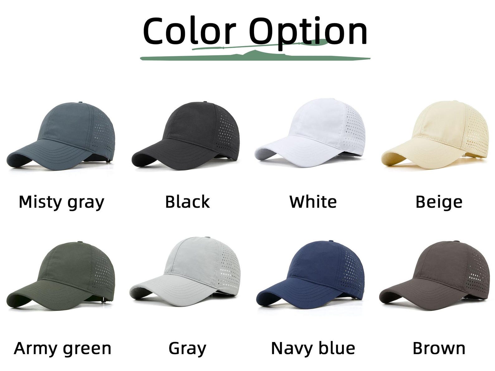 Personalized Perforated Golf Hat Best Dad Gift for Father's Day