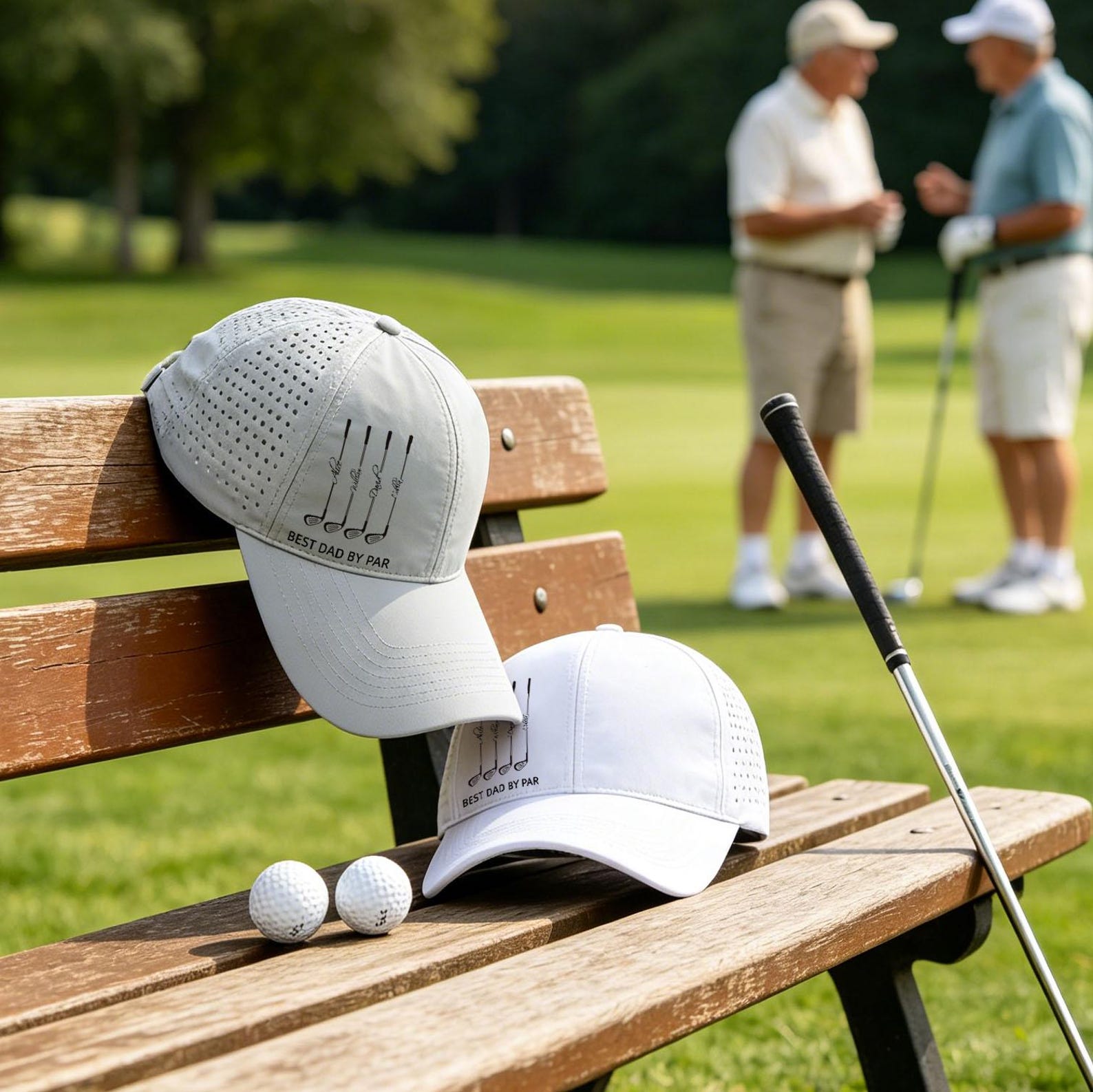 Personalized Perforated Golf Hat Best Dad Gift for Father's Day