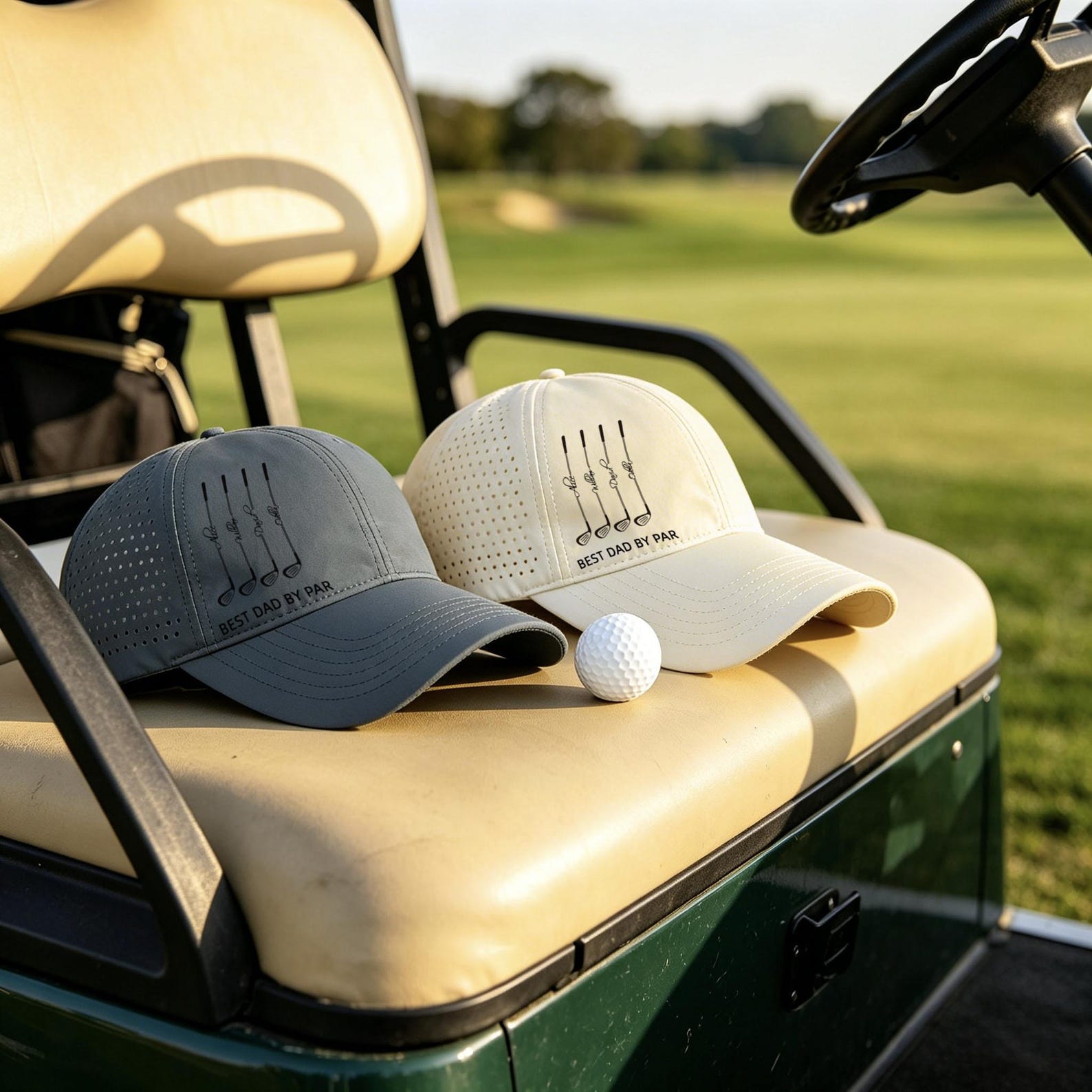 Personalized Perforated Golf Hat Best Dad Gift for Father's Day