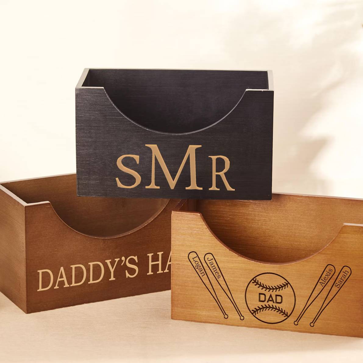 Personalized Engraved Hat Holder Gift for Dad Father's Day
