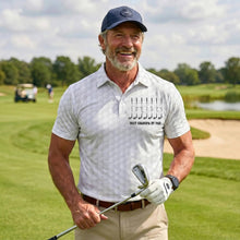 Load image into Gallery viewer, Personalized Best Dad By Par Polo Shirt Gift for Golf Lovers
