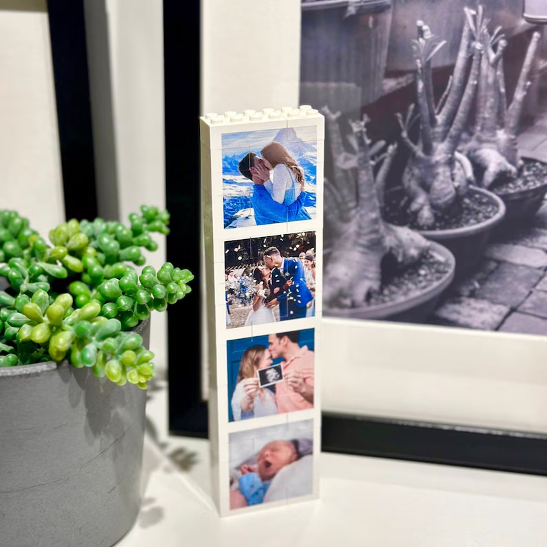 Personalized Family Photo Booth Lego Block Custom Gift