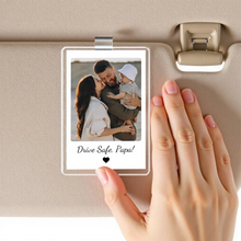 Load image into Gallery viewer, Custom Photo Car Visor Clip Personalized Gift for Dad
