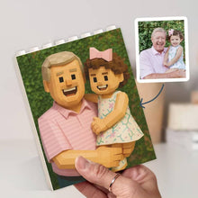 Load image into Gallery viewer, Personalized Photo Building Blocks Custom Gift for Dad

