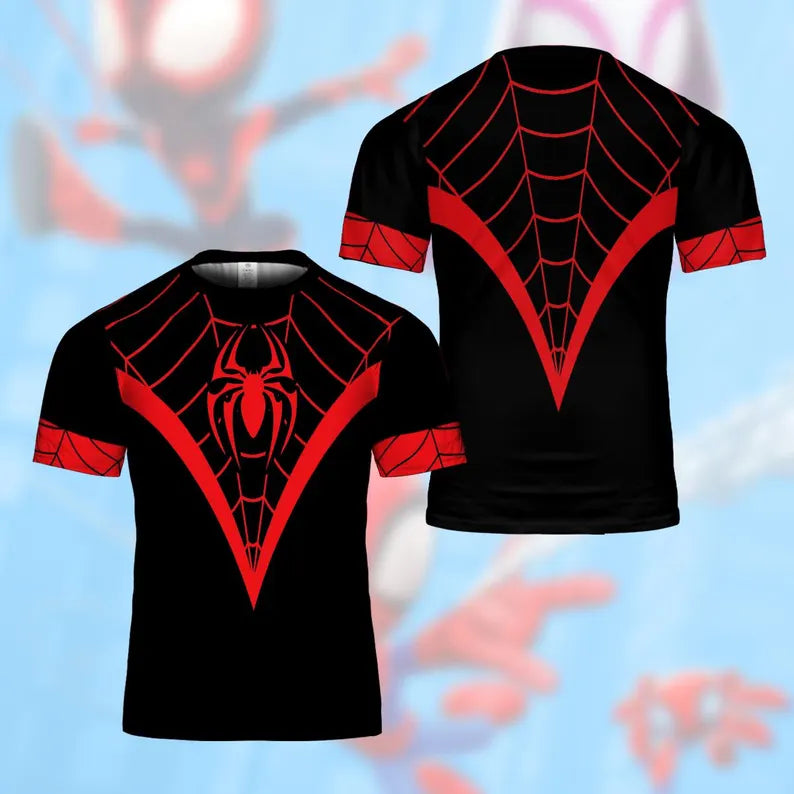 Personalized Superhero Costume AOP T-Shirt - Marvel Gift