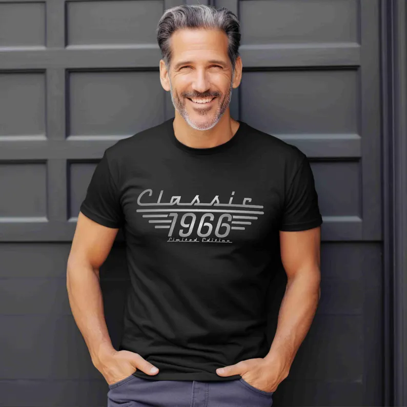 Personalized Classic Car Lover T-Shirt Gift for Dad
