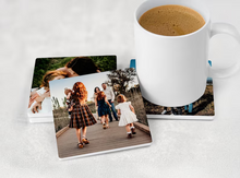 Load image into Gallery viewer, Personalized Ceramic Photo Coaster Custom Gift for Dad
