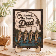 Load image into Gallery viewer, Personalized 2-Layered Wooden Plaque Gift for Dad - Father's Day
