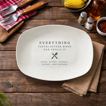 Load image into Gallery viewer, Personalized Grilling Platter Custom BBQ Tray Gift for Dad
