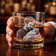 Load image into Gallery viewer, Personalized Engraved Whiskey Glass Custom Dad Gift for Father's Day
