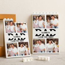 Load image into Gallery viewer, Personalized Photo Collage Building Brick Puzzle Gift for Dad
