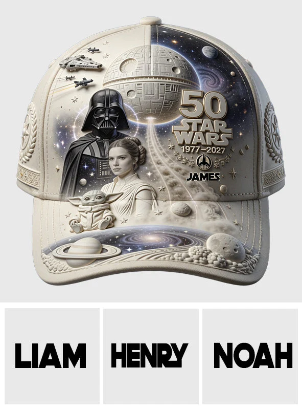 Personalized Star Wars 50th Anniversary Classic Cap Gift for Movie Fans