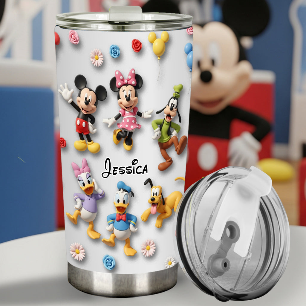 Personalized Movie Character Tumbler Custom Name Gift for Fans