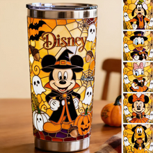 Load image into Gallery viewer, Personalized Halloween Tumbler with Disney Characters for Her

