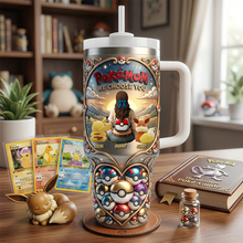 Load image into Gallery viewer, Personalized Movie Themed Tumbler with Handle for Mom
