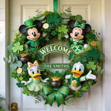 Load image into Gallery viewer, Personalized St. Patrick's Day Wooden Family Sign - Gift for Home Decor

