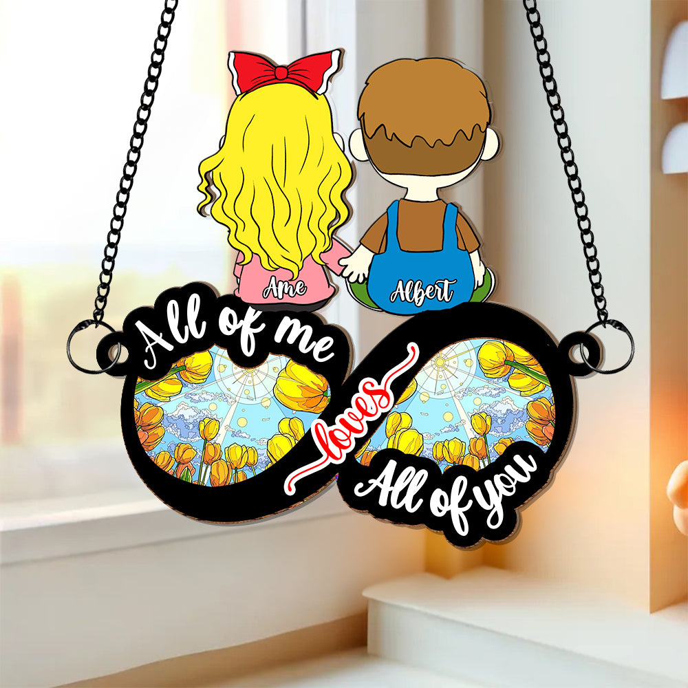 Personalized Holding Hands Suncatcher Couples Gift | 6 & 8 Inch