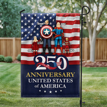 Load image into Gallery viewer, Personalized 250th Anniversary USA Flag Family Gift - Patriotic Decor
