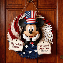 Load image into Gallery viewer, Personalized Custom Shaped Wood Sign 250 Years America Gift for Family
