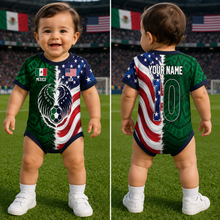 Load image into Gallery viewer, Personalized Baby Jersey Bodysuit Soccer Lover Gift for New Parents
