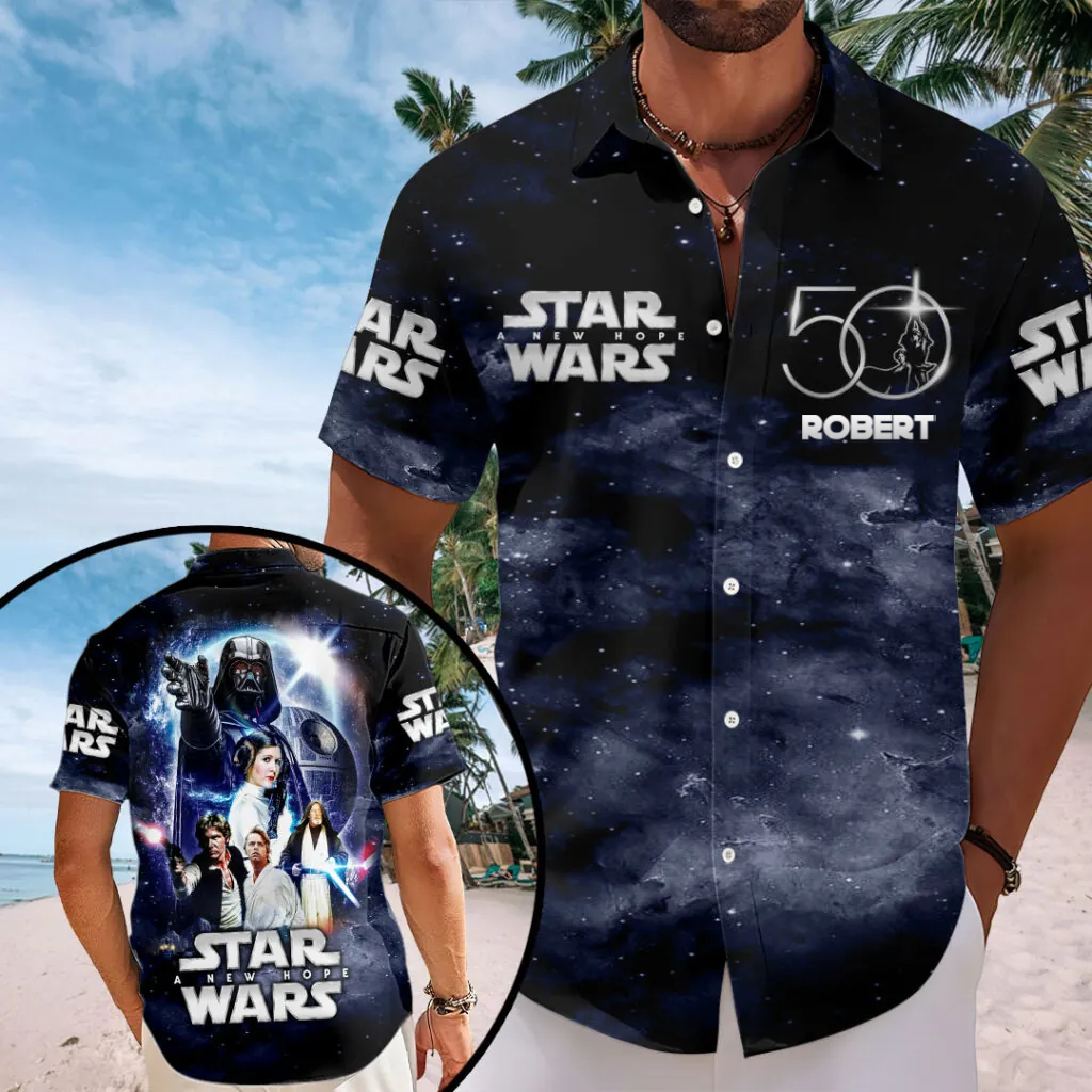 Personalized Star Wars Hawaiian Shirt Custom Gift for Movie Fans