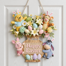 Load image into Gallery viewer, Personalized Wood Sign Happy Easter Family Gift Decor
