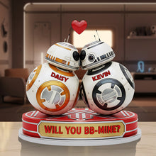 Load image into Gallery viewer, Personalized Acrylic Plaque 'Will You BB-Mine?' Unique Gift for Couples
