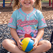 Load image into Gallery viewer, Personalized Kids Baseball Jersey with Pig Design for Back to School Gift
