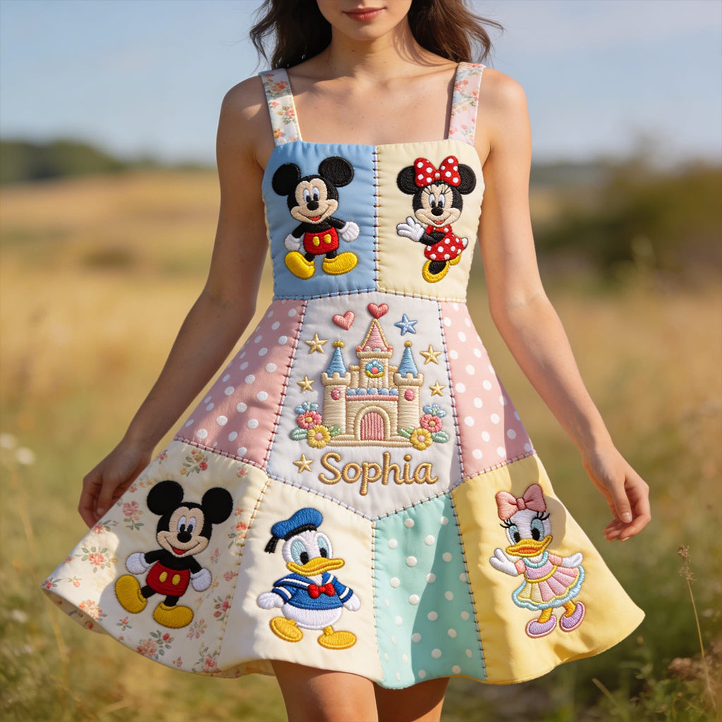 Personalized Magic Mouse Skater Dress for Movie Fans Gift for Her