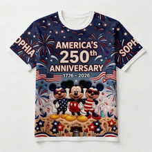 Load image into Gallery viewer, Personalized All Over Print Shirt 250th America Anniversary Gift for Fans
